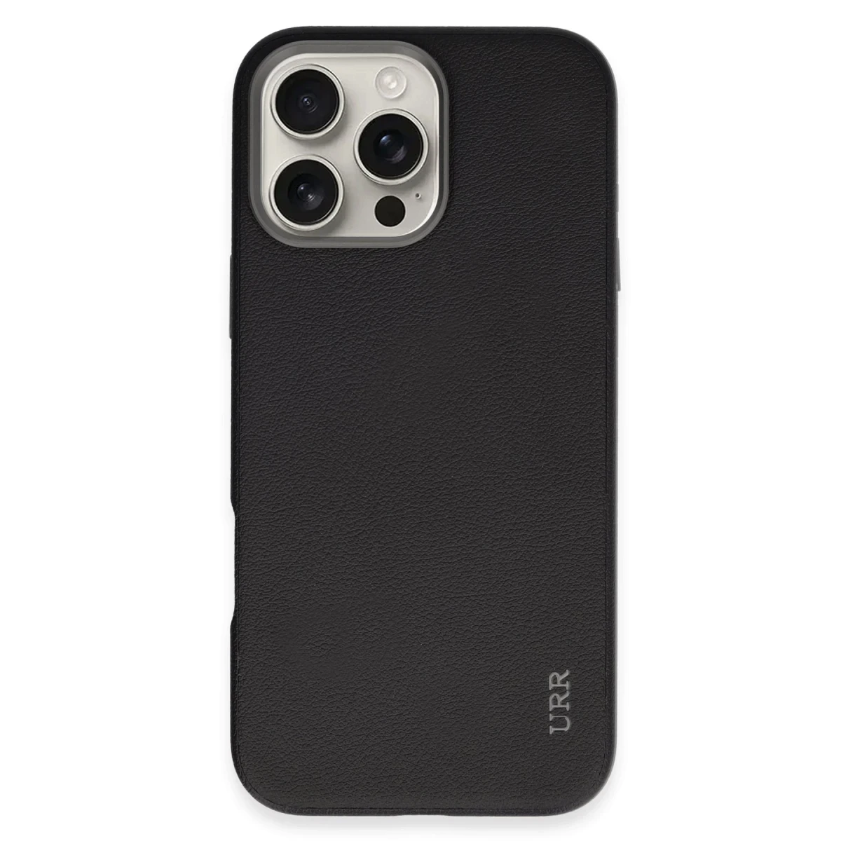 URR Apple iPhone 16 Pro Innovative Leather Magsafe Kapak - Siyah